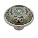 Ceramic Cloisonne Teal Pewter Cabinet Pull Pulls Furniture Drawer Knobs Handles