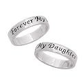 Personalized Sterling Silver Forever My Daughter Sentiment Ring