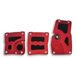 Niken; Racing Pedal Set; Manual 3 pc.; Red; Adjustable;