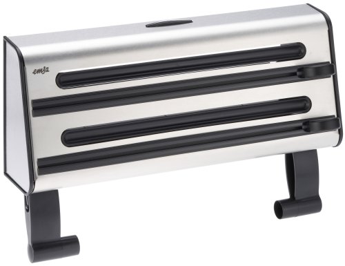 EMSA CONTURA 504180 3-fach Schneidabroller, Edelstahl