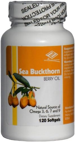2 x Sea Buckthorn Berry Oil, Natural Source of Omega 3,6,7,9 120 SGels  Good Product quality!!