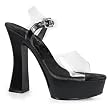 Pleaser Shoes Women��s EXPOSE-508/509 5" Stack Heel Sandal, Available in 6 Colors