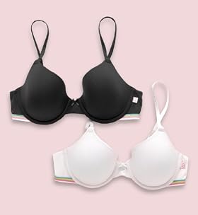 2 Pack - Angel Underwired Moulded Teen Bras 2 Pack - Angel Underwired Moulded Teen Bras