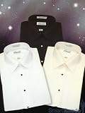 Latest MicroFibre - Laydown Collar Tuxedo Shirt, Choice of Colors!