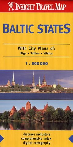 City Travel Guides Discounted  Books : Baltic States Insight Travel Map
