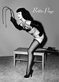 Betty Page Holding Whip Bettie Art Poster Print - 24" X 36"
