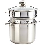 KR�GER Spaghetti-/Universaltopf 5Ltr. Edelstahl+Glasdeckel 3tlgvon "KARL KR�GER"
