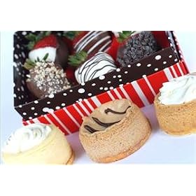 3 Mini Cheesecakes with 1/2 Dozen Berries