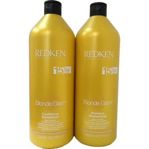 Redken Blonde Glam Shampoo and Conditioner 33.8 oz