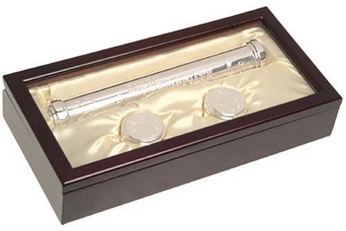 Birth Certificate With Curl & Tooth Boxes in Rosewood Keepsake Box