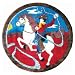 Kids Cowboy Lasso Horse 39 X 39 Inch Rug
