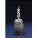Traditional Female Golfer Golfing Themed English Pewter Bottle Stopper