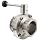 Dixon B5101E250CC-A Stainless Steel 316L Butterfly Valve with Pull Handle and EPDM Seal, 2-1/2" Tube OD