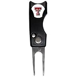 Texas Tech Red Raiders Spring Action Divot Tool W/ Ball Marker - NCAA College Athletics
