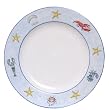 Artistically designed dinnerware Sea Life motif platter / charger 12"