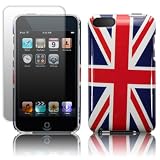 IPOD TOUCH 2 BACK COVER - UNION JACK, WITH SCREEN PROTECTOR 8GB, 16GB, 32GB, 64GB PART OF THE QUBITS ACCESSORIES RANGE