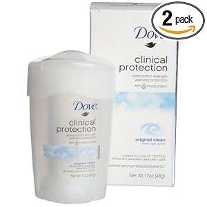 Dove Clinical Protection Original Clean, 1.7-Ounce Stick (Pack of 2)