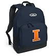 University of Illinois Backpack Navy Blue Fighting Illini Logo for Travel or School Bags - Best Unique Gifts For Boys, Girls, Adults, College Students, Men or Ladies