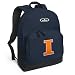 University of Illinois Backpack Navy Blue Fighting Illini Logo for Travel or School Bags - Best Unique Gifts For Boys, Girls, Adults, College Students, Men or Ladies