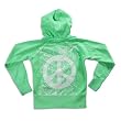 Vintage Havana - Girls Splatter Peace Hoodie Sweatshirt Jacket, Lime (Size 12)