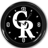 Colorado Rockies Wall Clock Black Great Unique Gift Idea