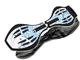 Makrofit Waveboard Pro XL bis 95 kg mit Tasche und Leuchtrollen, hawai ocean blue, 88x23x14, 14004