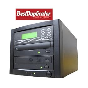 Bestduplicator 1 to 1 target DVD CD Duplicator with Pioneer DVDRW Burners Athena Duplication Controller, standalone copier Black