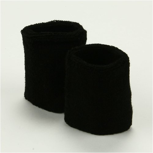 Wrist Band Pair (terry)-Black