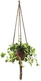 Wildwood MK-48DB 4 Leg Macrame Plant Holders, Dark Brown, 48-Inch