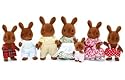 Sylvanian Families Celebration Brown Rabbits Family