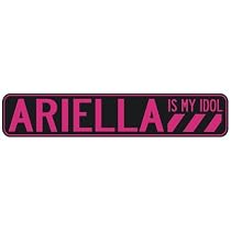 " ARIELLA IS MY IDOL " STREET SIGN