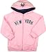 New York Yankees -Girls 7-16- Pink Zip Front Hooded Sweatshirt