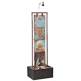 Kenroy Home #50151COP Montpelier Indoor Floor Fountain in Natural Slate with Copper Finish