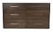 Offspring York 6 Drawer Double Dresser, Cocoa