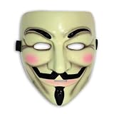 V For Vendetta Deluxe Maske - aus stabilem Kunststoff mit breitem Gummiband, f�r Erwachsene.von "Close Up"