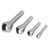 uxcell 面取りドリルビット　HSS製　超硬　丸シャンク　穴開き　シルバー