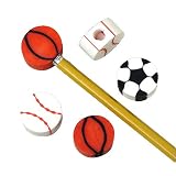 Sport Eraser Pencil Tops