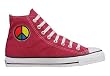 Converse Chuck Taylor All Star Hi Top Custom with Multi Colored Peace Sign Converse Chuck Taylor All Star Hi Top Custom with Multi Colored Peace Sign