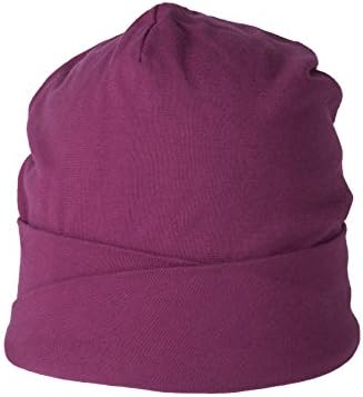 SUPERYELLOW Women's Beanie in Cotton, Burgundy, One Size
