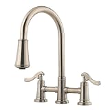 Price Pfister T531-YPK Ashfield Bridge Pull-out Kitchen Faucet, Stainless Steel