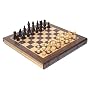 Bookend inlaid chess cabinet set