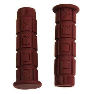 Oury Mountain Bike Grips 120mm Burgandy