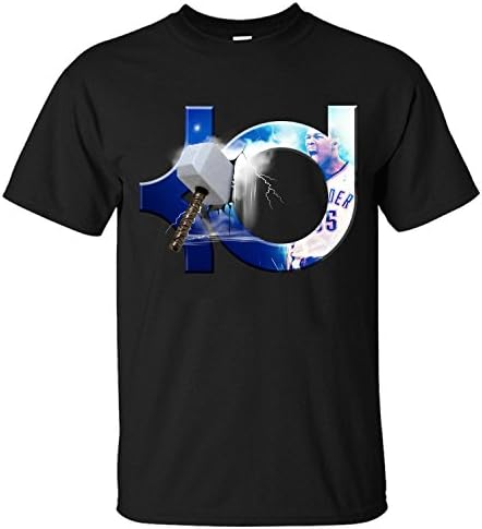HANOO Men's Kevin Durant Logo Thor Cotton T- Shirt black S