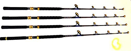 OKIAYA CARBON FIBER "VENOM PRO SERIES" 80-100LB TOURNAMENT FOR PENN SHIMANO SET OF 4