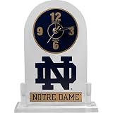 Za-Meks Notre Dame Fighting Irish Dk Blue Desk Clock