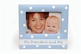Grandma and Me Photo Frame by Mud Pie - Blue