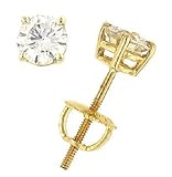 1.00cttw Round Diamond Stud Earrings Egl G-H/SI2-Si3