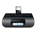 iLuv Dual Alarm Clock Docking Station - Black (i-177BLK)