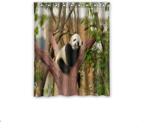 Daniellestore Custom Personalized Cute panda bear sleep Blackout Window Curtains/drape/Panels/Treatment Polyester 52 x 63 inches(One Piece)
