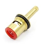 uxcell　蛇口カートリッジバルブ　水栓カートリッジバルブ　真鍮　ロングステム　修復パート　4.5mmのノズルねじ径